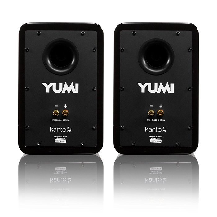 Kanto YUMI Passive Bookshelf Speakers - Matte Black (YUMIP-BLK) N3