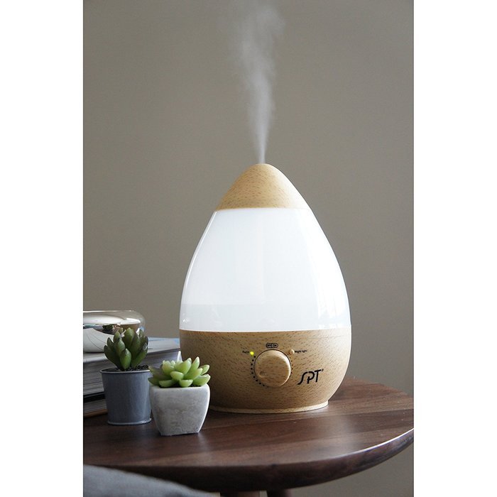 Ultrasonic Wood Grain Humidifier with Fragrance Diffuser , With An Elegant Design And Whisper Quiet Operation, N2