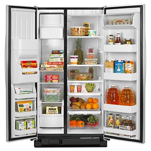 Amana ASD2575BRB 25.5 Cu. Ft. Black Side-By-Side Refrigerator - Energy ...