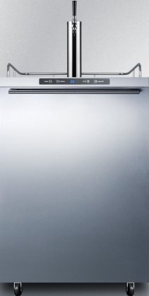 Summit SBC635MOS7HH 24" Outdoor Beer Dispenser with 5.6 cu. ft. Capacity Automatic Defrost Digital Thermostat...