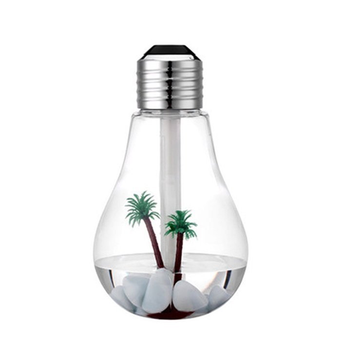 Pannow 400ml USB Mini Bulb-Shaped Aroma Humidifier Essential Oil Diffuser Humidifier With Colorful LED Night Light... N4