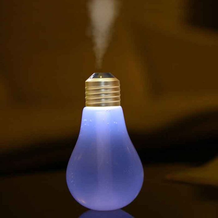 Pannow 400ml USB Mini Bulb-Shaped Aroma Humidifier Essential Oil Diffuser Humidifier With Colorful LED Night Light... N5