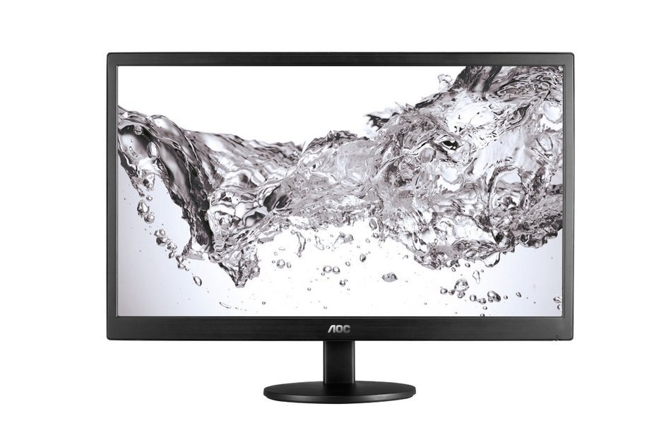 24" AOC DVI VGA Slim LED LCD Monitor 1080p Widescreen - Black - E2470SWD (Certified Refurbished)