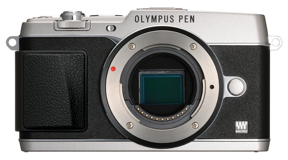 OLYMPUS Micro Four Thirds PEN E-P5 Silver E-P5 BODY SLV - International Version (No Warranty) N6
