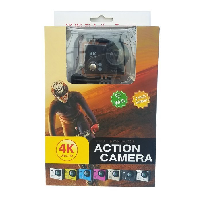4K Full UItra HD WIFI Remote Control 2.0&rsquo;&rsquo; LCD Waterproof Diving Sports Action Camera MDV2100(black) N3