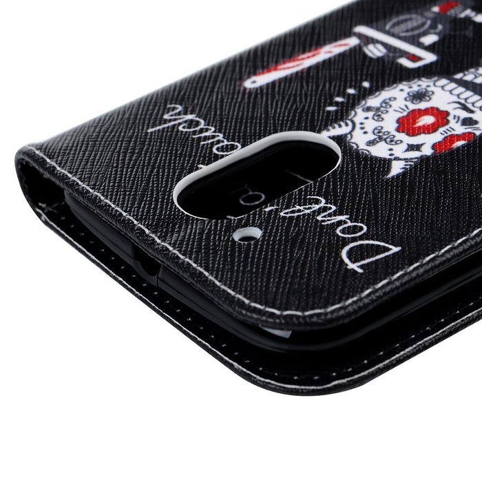 MOTO G4 Case,Motorola MOTO G4 Case - Wallet Flip Stand Case PU Leather Case with Shockproof TPU Inner Bumper Colorful... N49