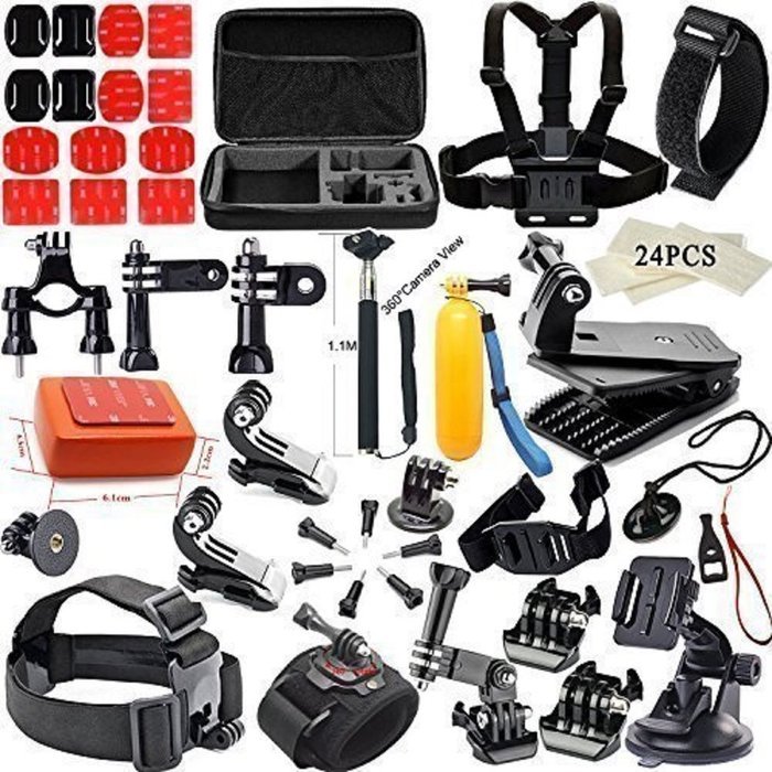 YFY 18-In-1 Basic Outdoor Sports Accessories Kit for GoPro Hero Cameras