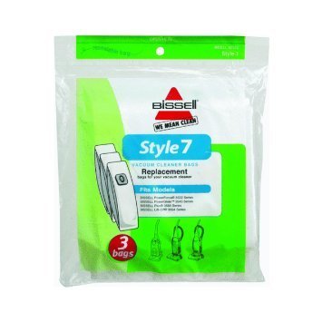 Bissell Upright Power Force Series Style 7 Paper Bags 3 Pk Genuine Part # 32120