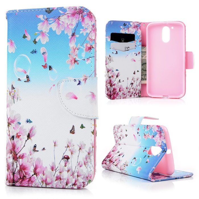 MOTO G4 Case,Motorola MOTO G4 Case - Wallet Flip Stand Case PU Leather Case with Shockproof TPU Inner Bumper Colorful... N57