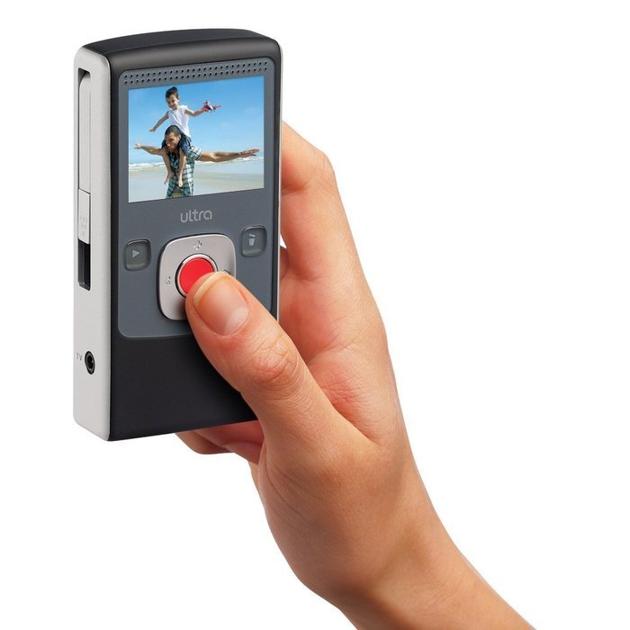 Flip Ultra Video Camera - White, 4 GB, 2 Hours (2nd Generation) N7