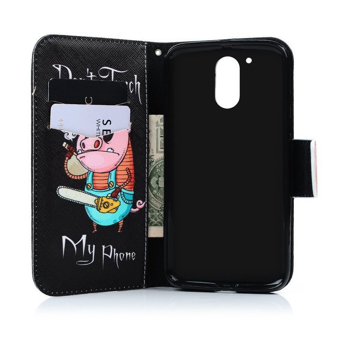 MOTO G4 Case,Motorola MOTO G4 Case - Wallet Flip Stand Case PU Leather Case with Shockproof TPU Inner Bumper Colorful... N62