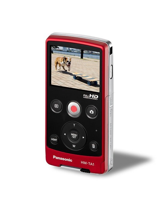 Panasonic TA-1 Ultrathin HD Pocket Camcorder Enabled with Skype and iFrame (Red) N7