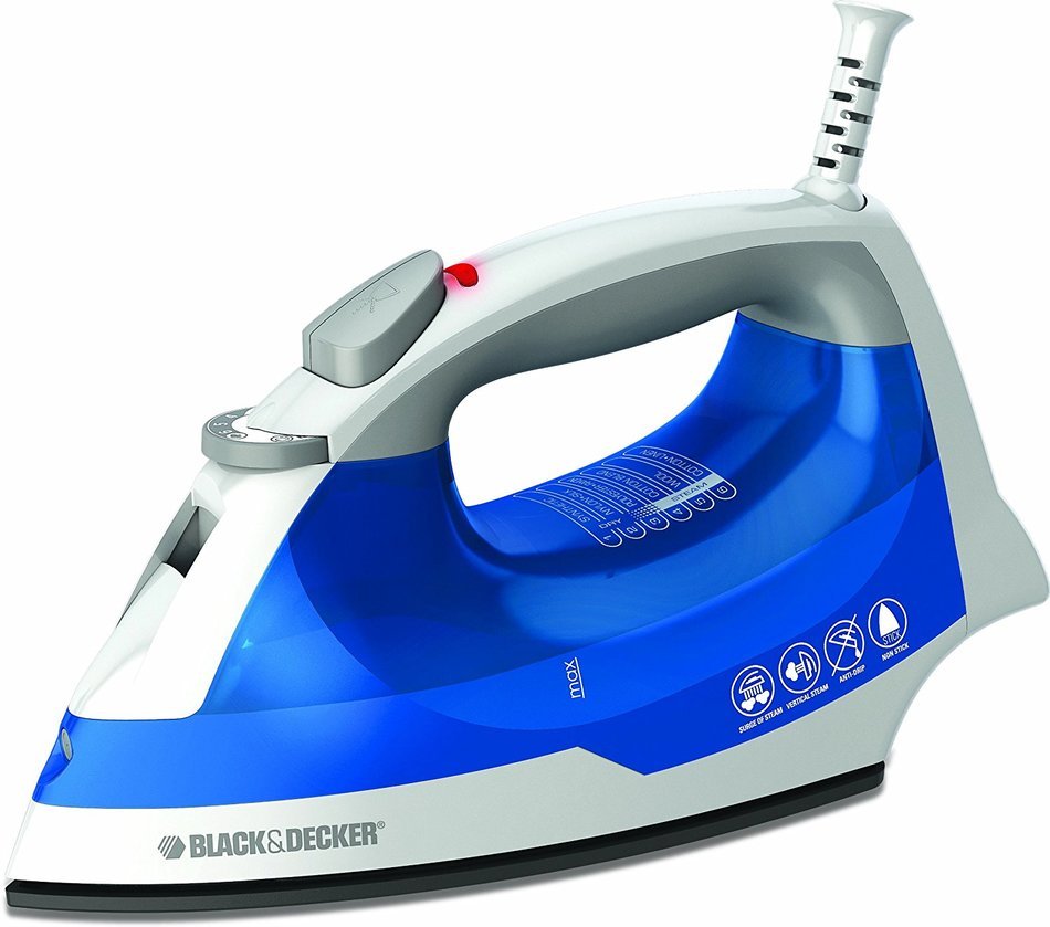 BLACK+DECKER IR03V Easy Steam Iron with Variable Steam Control and Auto Shutoff, Nonstick Soleplate Small Travel...