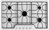 Frigidaire FFGC3610QW36" White Gas Sealed Burner Cooktop