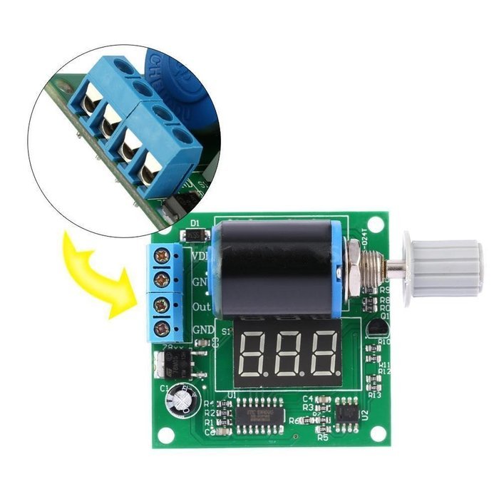 Funny DIY Expert DC 12V 24V 4-20mA Digital Signal Generator Module Board with 3 Digital LED Display N4