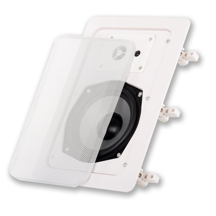Acoustic Audio CS-IW530 250 Watt In Wall Speaker 3-Way Home Theater, White