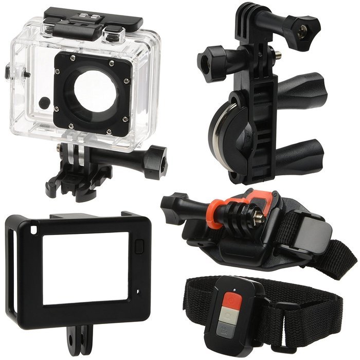 Vivitar DVR914HD 1440p HD Wi-Fi Waterproof Action Video Camera Camcorder + Remote, Helmet, Bike & Suction Cup... N2