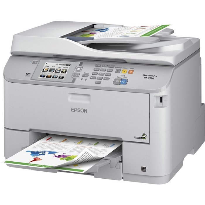 Epson C11CD08201 WorkForce Pro WF-5620 Inkjet Multifunction Printer - Color - Plain Paper Print - Desktop - Copier...