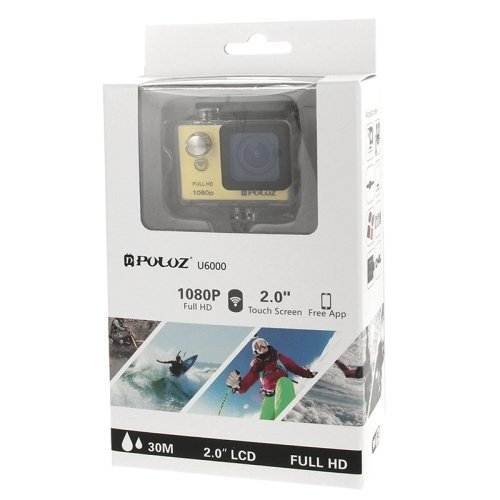 PULUZ U6000 Novatek 96650 Full HD 1080P 2.0 inch LCD Screen WiFi Waterproof Multi-function Sport Action Camcorder N6