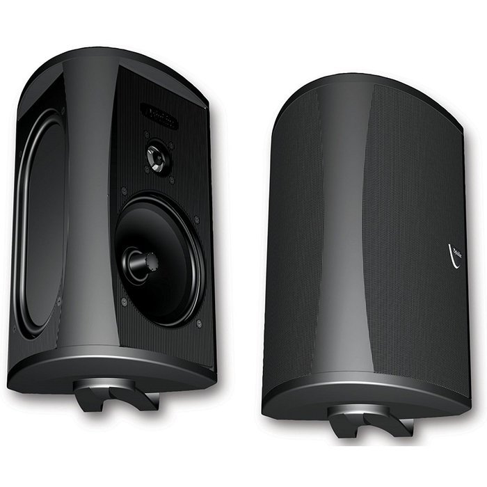 Definitive Technology W Amp Amplifier + AW 6500 All-Weather Outdoor Speakers Bundle (Pair, Black)