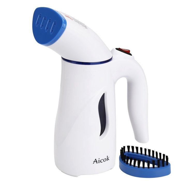 Aicok Mini Travel Garment Steamer, Handheld Portable Fabric Steamer Perfect for Travel, with Brush and Travel... N4