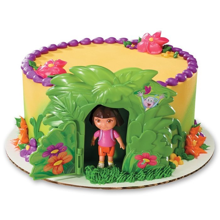 DecoPac Dora the Explorer Jungle DecoSet Cake Topper