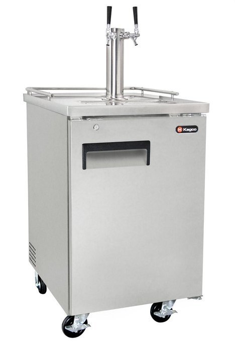 Kegco Commercial Grade Homebrew Kegerator Four Faucet Ball Lock Keg Dispenser Black N36