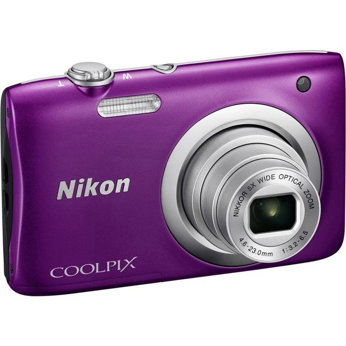 Nikon Coolpix A100 20MP Digital Camera (Purple) International Model No Warranty N3