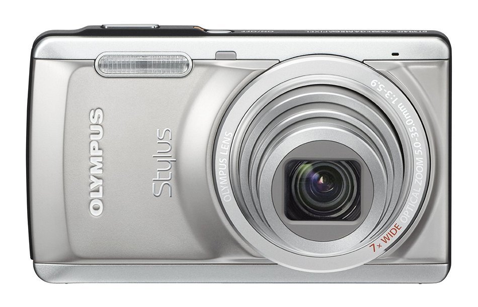 Olympus Stylus 7040 14 MP Digital Camera with 7x Wide Angle Dual Image Stabilized Zoom and 3.0 inch LCD (Pink)... N7