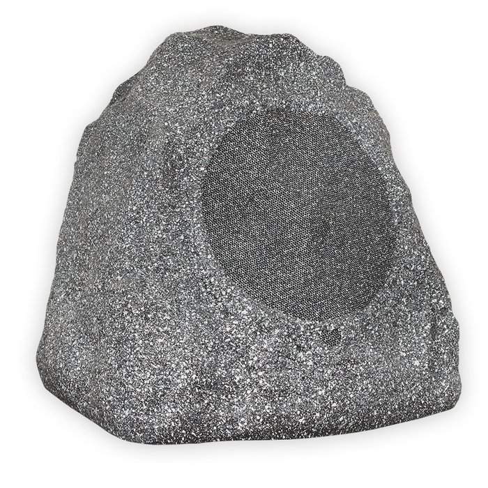 Theater Solutions 6R8G Outdoor Granite 8" Rock 6 Speaker Set for Deck Pool Spa Yard Garden