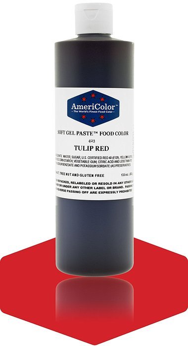 TULIP RED 13.5 Ounce Soft Gel Paste Food Color