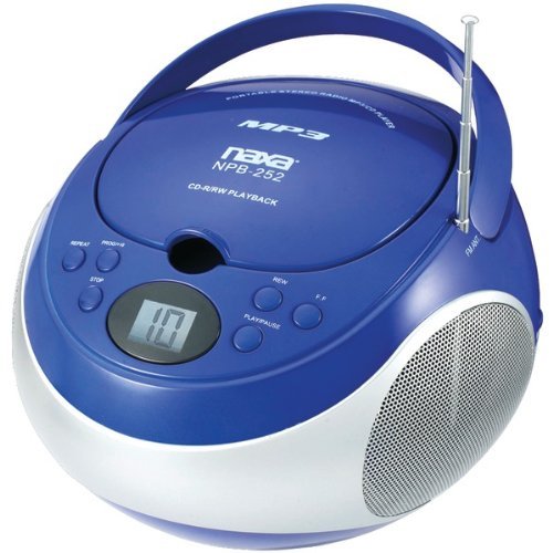 Naxa Portable Cd/Mp3 Player With Am/Fm Stereo (Blue) "Product Category: Boom Boxes/Boom Boxes"