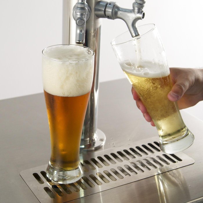 Fire Magic 24-inch Right Hinged Outdoor Built-in Dual Tap Kegerator - Stainless Steel - 3594-dr N2