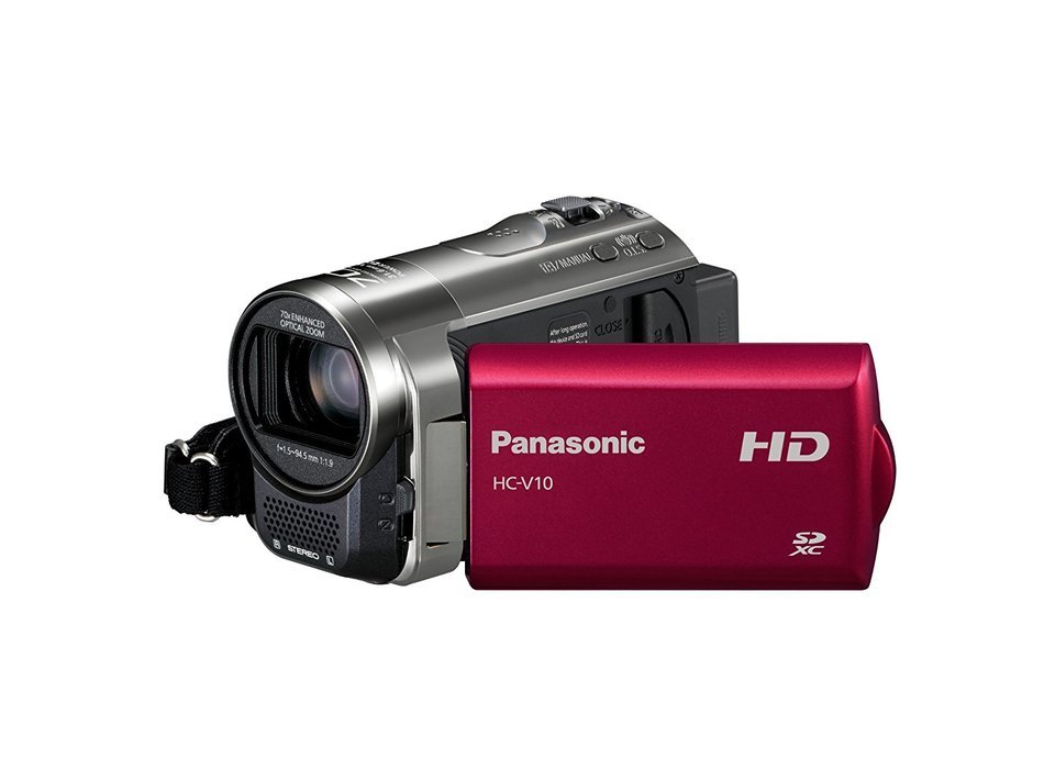 Panasonic HC-V10R HD 70x Optical Zoom SD Camcorder (Red) (Discontinued by Manufacturer) N2