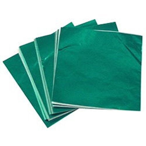 3 X 3" Green Foil Candy Wrappers