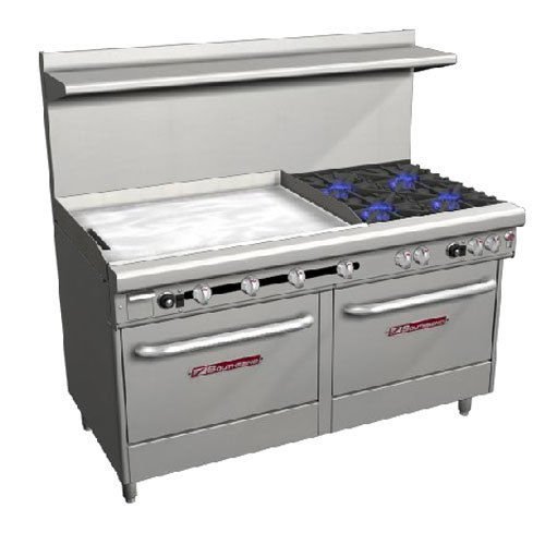 Southbend 4601DD-3TL Range, 60" Wide, 4 Non-Clog Burners with Standard Grates (3