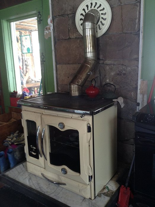 Wood Cook Stove La Nordica "Suprema Cream", Made in Italy N3