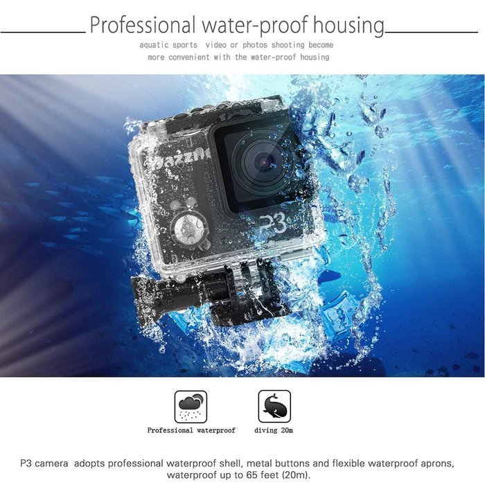 DAZZNE P2 Professional Video Camera (Black) N4