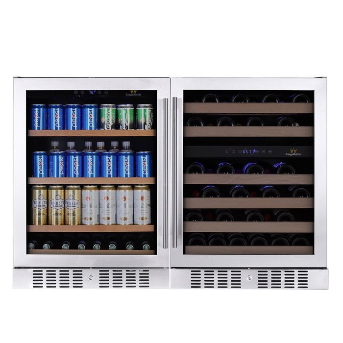 3-Zone Beverage and Wine Cooler Combo 145COMBOBW3 N2