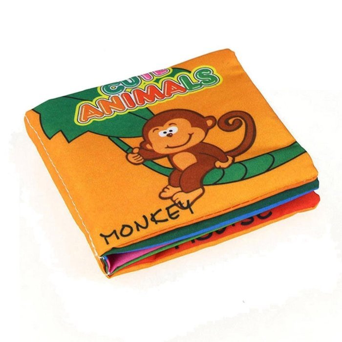 Picture Cognize Book，BeautyVan Intelligence Development New Soft Cloth Baby Learn Picture Cognize Book (D) N2