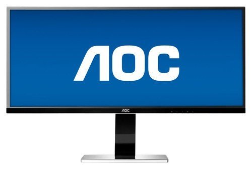 AOC - 34" IPS LED HD 21:9 Ultrawide Monitor - Black