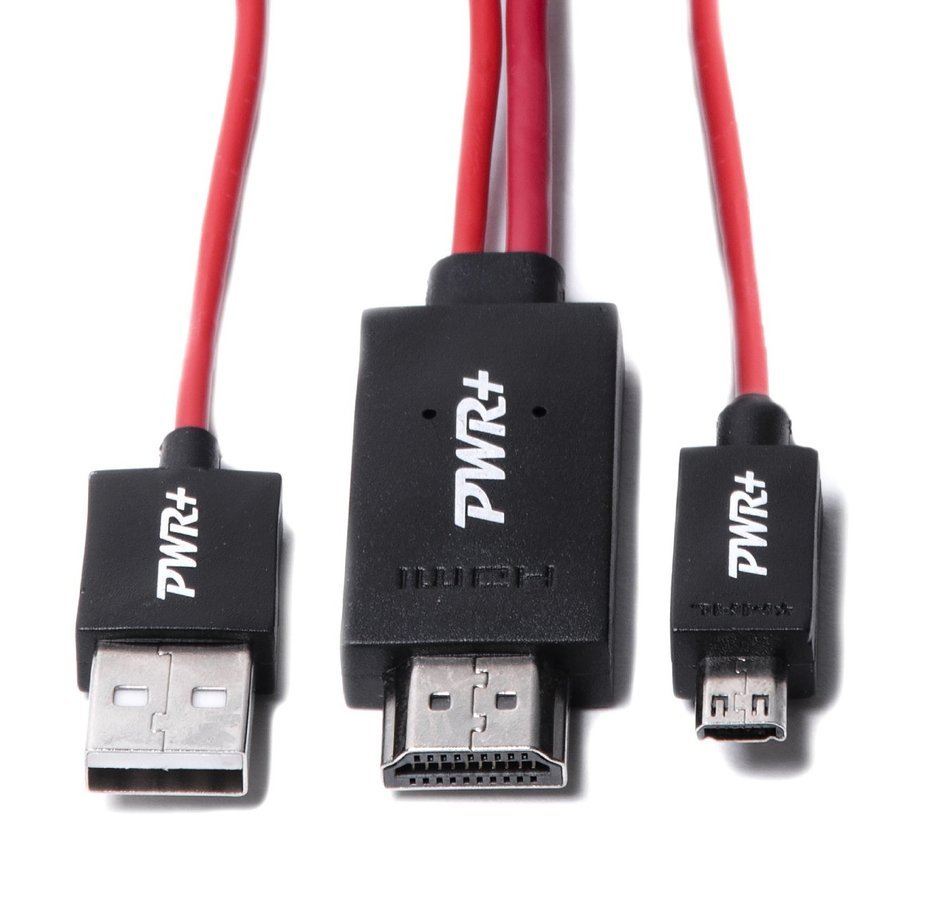 Pwr+ Extra Long 10 Ft MHL to HDMI Adapter Cable 11 Pin Micro-USB for Samsung Galaxy S5 S4 S3 Note 3 2 Phone; Tab... N5