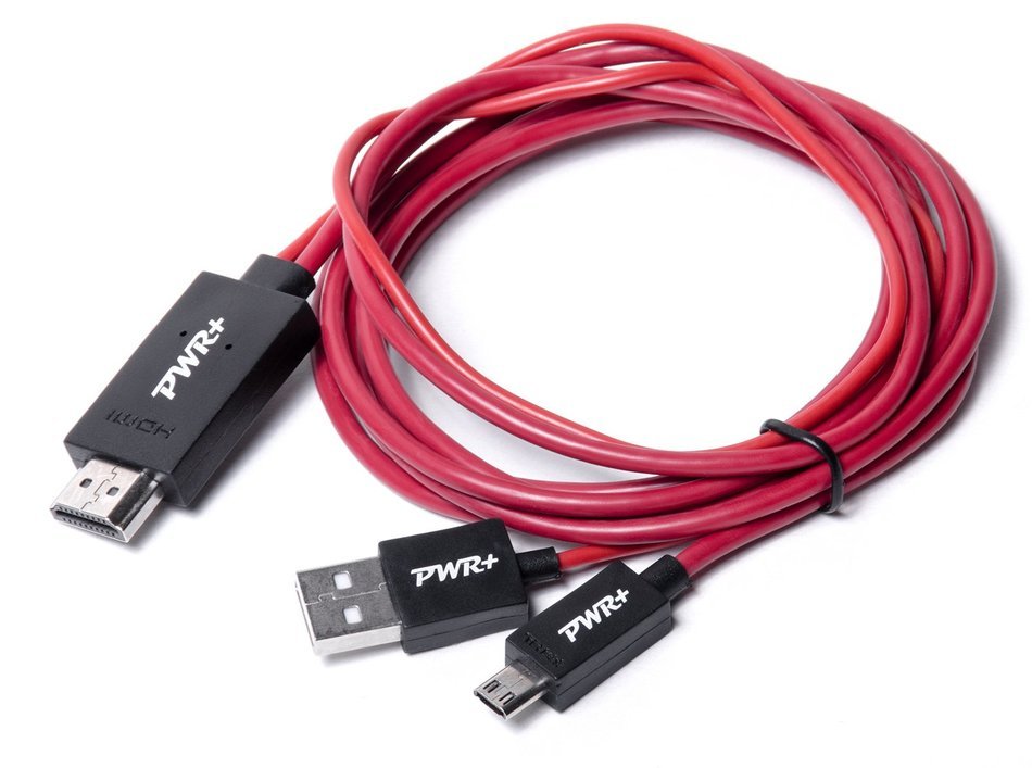 Pwr+ Extra Long 10 Ft MHL to HDMI Adapter Cable 11 Pin Micro-USB for Samsung Galaxy S5 S4 S3 Note 3 2 Phone; Tab... N6