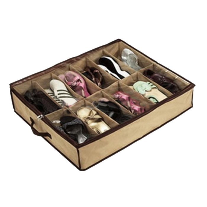 Hot 12 Pair Shoe Storage Organizer Holder Shoe Organiser Bag Box N2