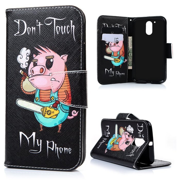 MOTO G4 Case,Motorola MOTO G4 Case - Wallet Flip Stand Case PU Leather Case with Shockproof TPU Inner Bumper Colorful... N69