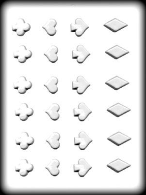 Heart, Diamond, Club And Spade Hard Candy Molds