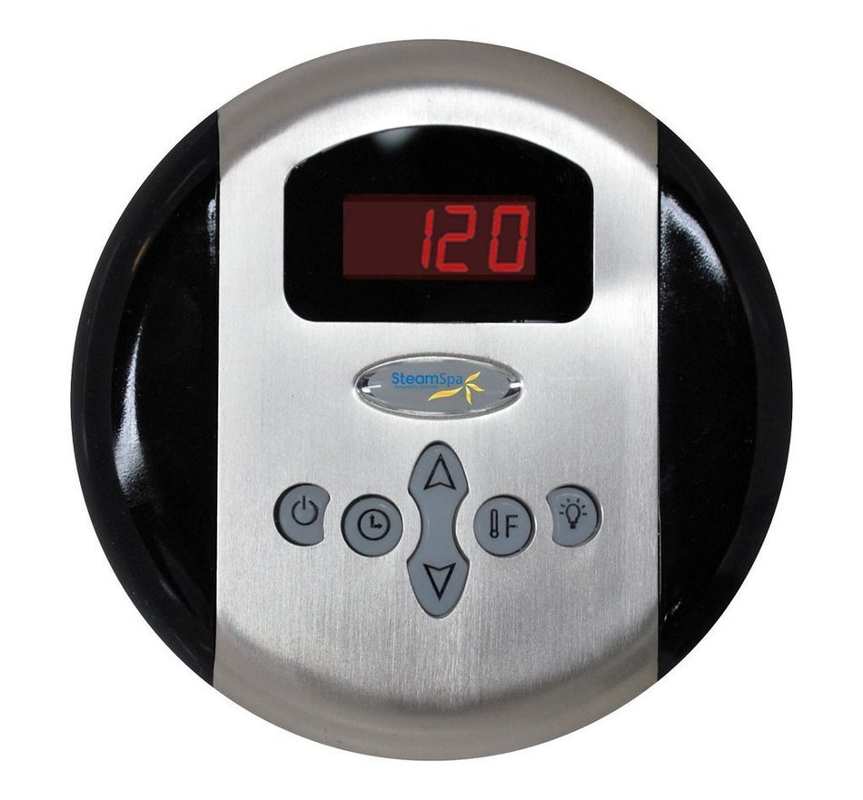 Steam Spa IN900OB-A Indulgence 9 KW Quick Start Acu-Steam Bath Generator Package with Built-In Auto Drain, Oil... N11