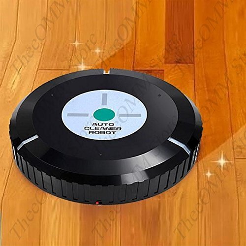 Auto Vacuum Cleaner Robot Microfiber Smart Robotic Mop Automatic Dust Cleaner (Black)