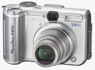 Canon Powershot A610 5MP Digital Camera with 4x Optical Zoom (OLD MODEL) N5