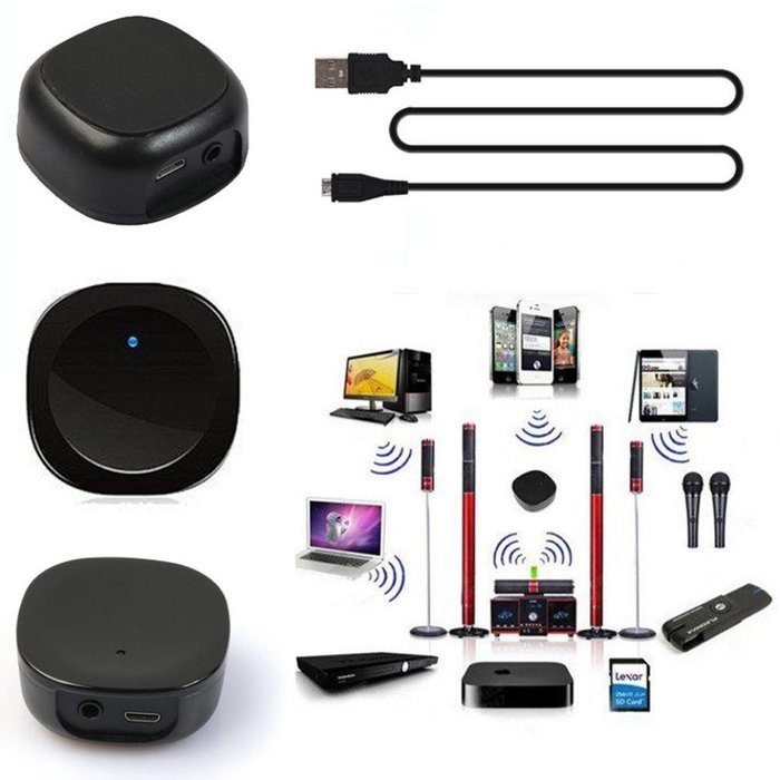Audio Receiver, BESSKY 1PC Bluetooth 4.1 Audio Receiver A2DP Wireless Adapter for Home Music Sound System, Black N2
